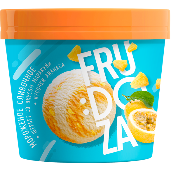 "FRUDOZA" ананас-маракуя сливочное стакан картон