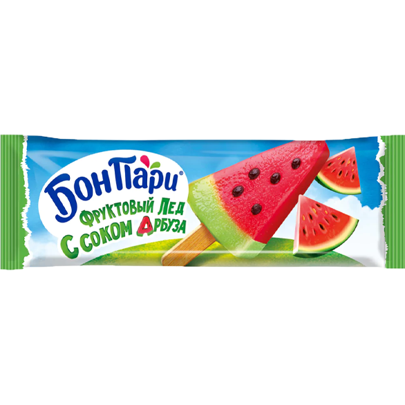 «BON PARI» watermelon fruit ice popsicle