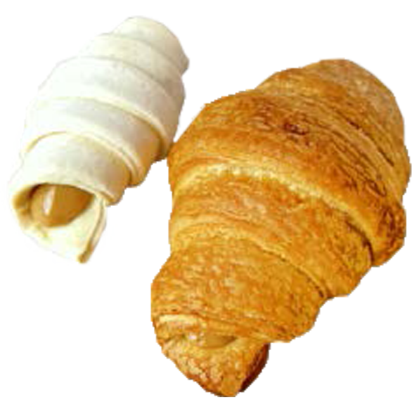 «AGS» croissant filled with caramel flavor (proofed)