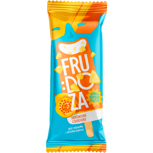 «FRUDOZA» pineapple-passion fruit creamy popsicle