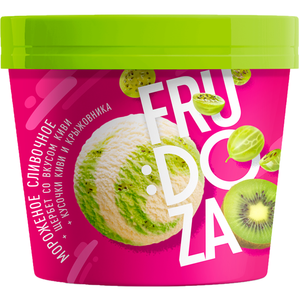 «FRUDOZA» киви-крыжовник сливочное стакан картон