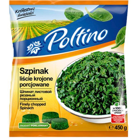 «POLTINO» chopped leaf spinach