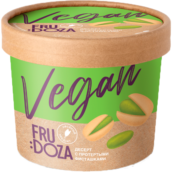 «FRUDOZA» десерт вегетарианский с фисташками стакан картон