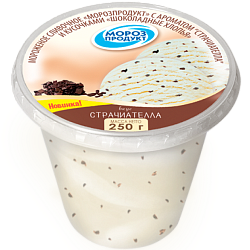 «MOROZPRODUCT» chocolate flakes creamy glass plastic