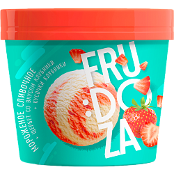 «FRUDOZA» клубника сливочное стакан картон