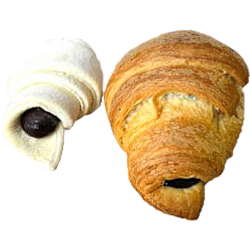 «AGS» croissant filled with chocolate flavor, unpreserved