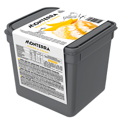 “MONTERRA” ice cream with mango filling and mango pieces