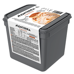 “MONTERRA” ice cream with mascarpone cheese and tiramisu cookie pieces